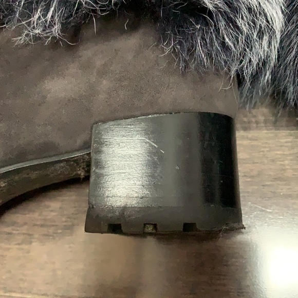 STUART WEITZMAN Blizzard Fur Shearling Cuff Gray - Picture 7 of 14